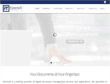 Tablet Screenshot of forensis.com
